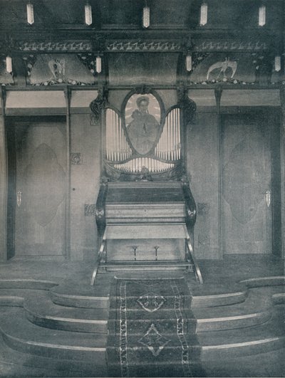 Dekorace pro hudební místnost od Fritze Erlera, c1899 od Unbekannt
