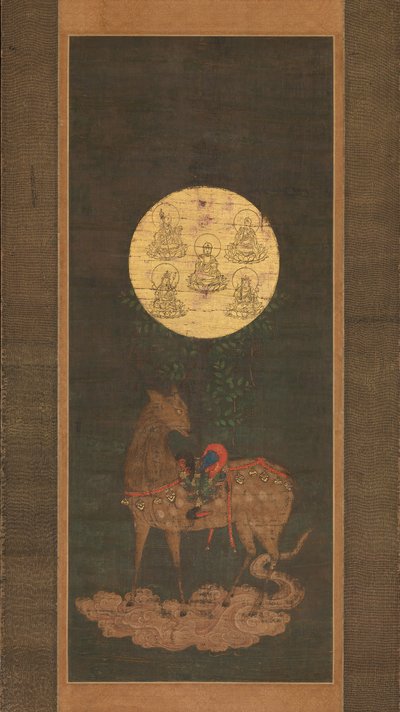 Jelení mandala ze svatyně Kasuga, konec 14. století. od Unbekannt