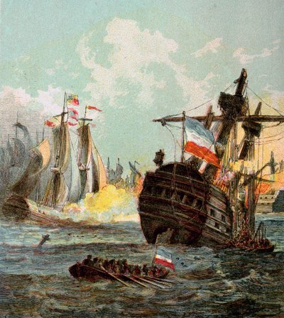 Porážka holandské flotily, 1666 1850 od Unbekannt