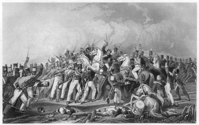 Defeat of the Sealkote Mutineers sloupcem General Nicholsons, 1857, c1860 od Unbekannt