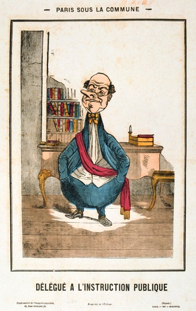 Delegát pro veřejné vyučování, Pařížská komuna, 1871 od Unbekannt