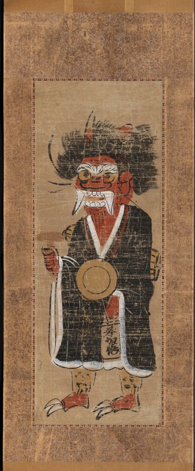 Démon intonující jméno Buddhy Oni no nenbutsu, 1700. od Unbekannt