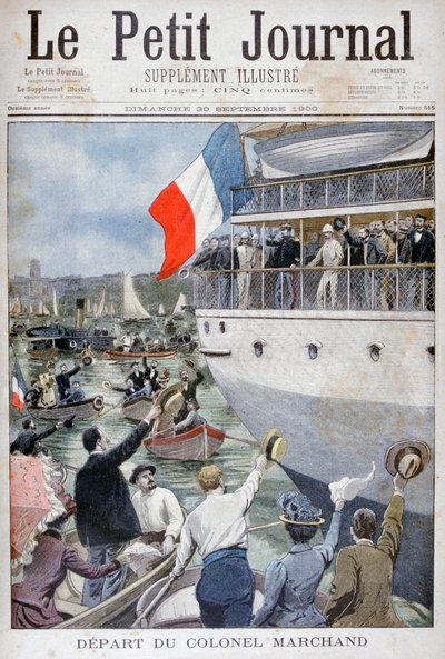Odjezd plukovníka Marchanda, Marseille, 1900 od Unbekannt