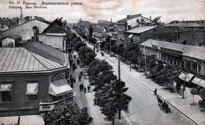 Deribasovskaya Street, Oděsa, Rusko, polovina 19. století od Unbekannt