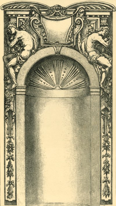 Návrh na výzdobu výklenku, konec 16. století, 1881. od Unbekannt