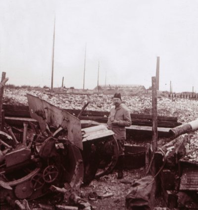 Destruction, Carency, severní Francie, c1914-c1918. od Unbekannt