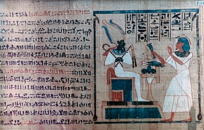 Detail ze staroegyptské knihy mrtvých od Unbekannt