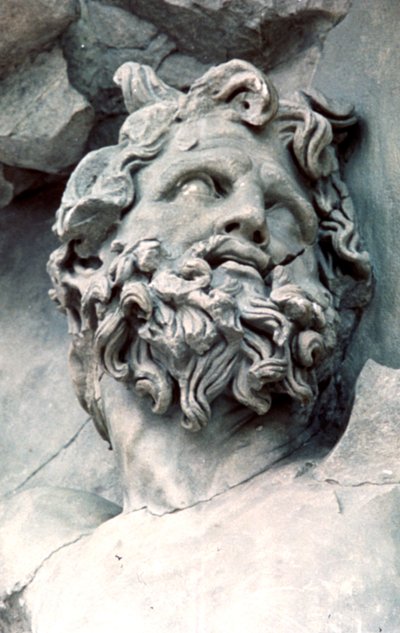 Detail z Velkého vlysu Pergamonského oltáře, 180-159 př.nl od Unbekannt