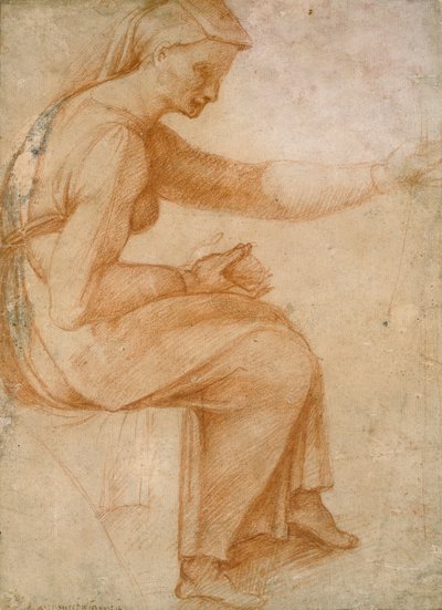 Detail ze Sixtinského stropu, 1508-1512 od Unbekannt