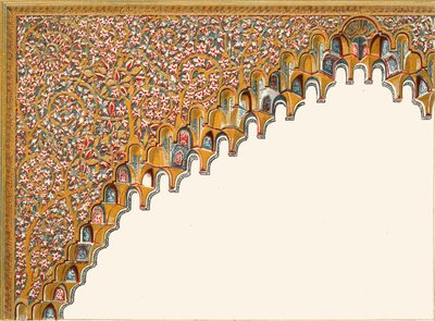Detail oblouku. Court of the Fish Pond, 1907. od Unbekannt
