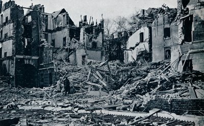 Zdevastované budovy z vnitřní Temple Garden, 1941 od Unbekannt
