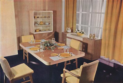 Jídelní skupina z javoru ptačího oka, 1942. od Unbekannt