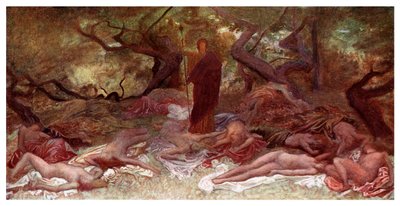Dionýsos a Maenads, 1901 od Unbekannt