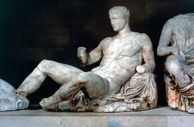Dionýsos, z východního štítu Parthenonu, 447-432 př.nl od Unbekannt