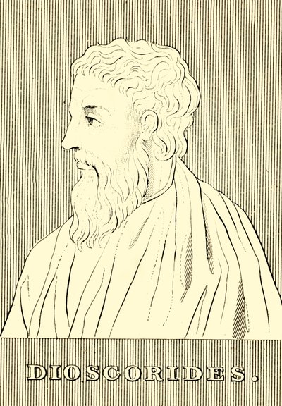 Dioscorides, c40-90 našeho letopočtu, 1830. od Unbekannt