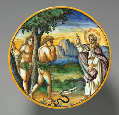 Miska zobrazující vyhnání, konec 1500. od Unbekannt