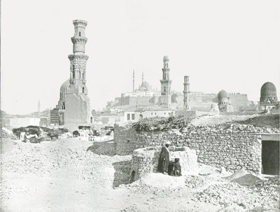 Vzdálený pohled na Citadelu, Káhira, Egypt, 1895. od Unbekannt