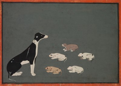 Pes s mláďaty, c. 1780. od Unbekannt
