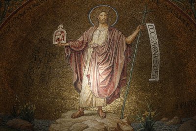 Dormition opatství, John the Baptist mozaika, Jeruzalém, Izrael od Unbekannt