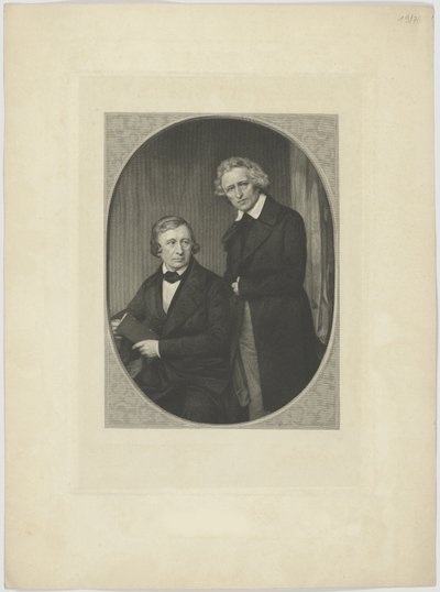 Dvojportrét bratří Grimmů, cca 1845. od Unbekannt