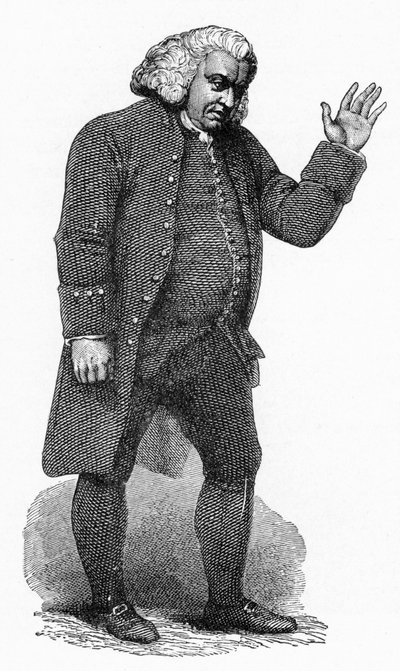 Dr Johnson, anglický literát, c1780 od Unbekannt