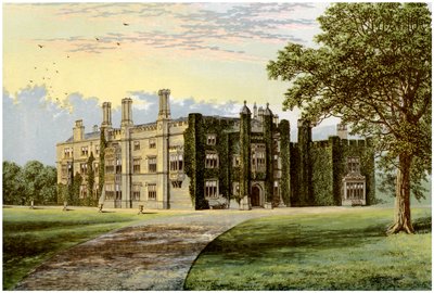 Drakelowe Hall, Derbyshire, domov Baronet Gresley, c1880 od Unbekannt