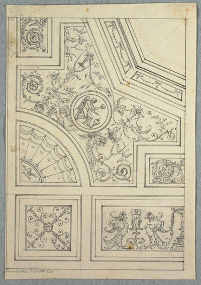 Kresba, design pro strop, ca. 1800 od Unbekannt