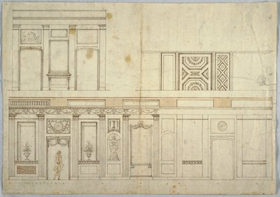 Kresba, design pro interiér, 1800–1820 od Unbekannt