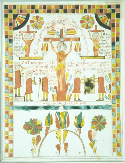 Kresba Ukřižování, 1800. od Unbekannt