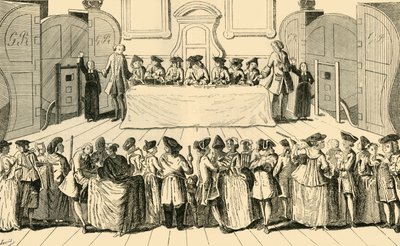Drawing the State Lottery at Guildhall, 1751, c1872. od Unbekannt