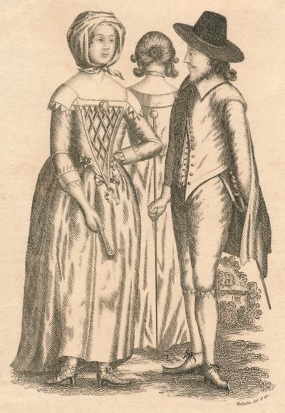 Oblékání vlády Karla I. a Interregnum, 1810 od Unbekannt
