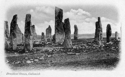 Druidical Stones, Callanish, Isle of Lewis, Western Isles, Skotsko, 1902 od Unbekannt