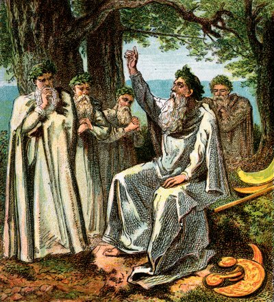 Druidové nebo britští kněží, c1850 od Unbekannt