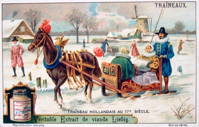 Holandské saně, 17. století, c1900 od Unbekannt