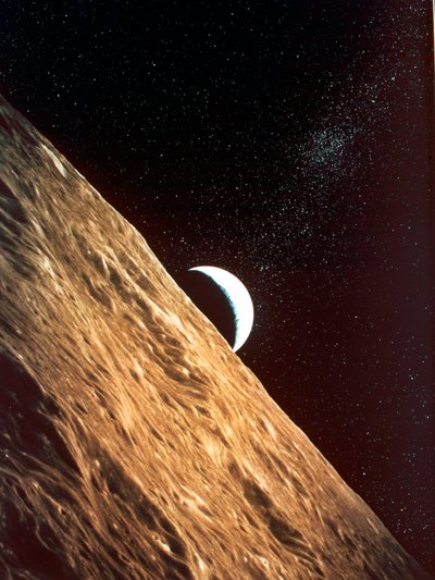 Východ Země z povrchu Měsíce, mise Apollo, 1969 od Unbekannt