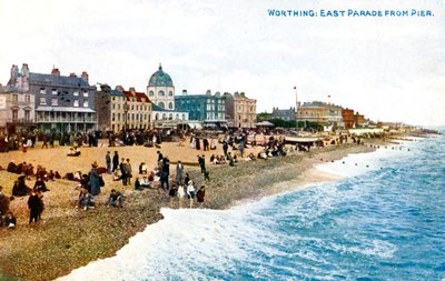 East Parade z mola, Worthing, Sussex, začátek 20. století od Unbekannt