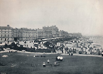 Eastbourne - Celkový pohled z Wish Tower, 1895 od Unbekannt