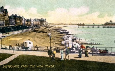 Eastbourne z Wish Tower, Sussex, počátek 20. století od Unbekannt