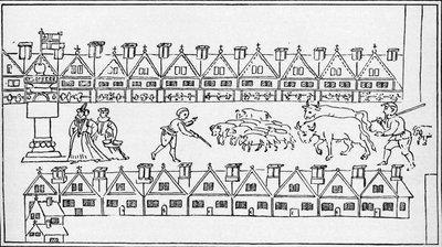 Eastcheap Market, Londýn, c1598 1904 od Unbekannt