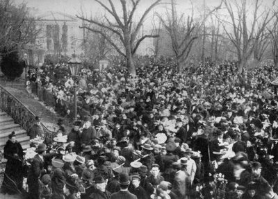 Kutálení velikonočních vajíček, Bílý dům, Washington DC, USA, 1908 od Unbekannt