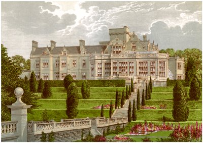 Easton Hall, Lincolnshire, domov Baroneta Cholmeleyho, c1880 od Unbekannt