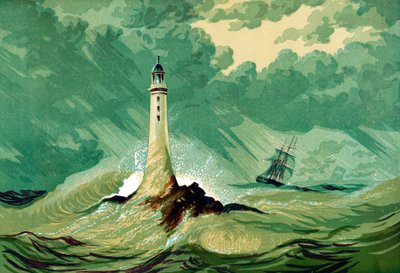 Eddystone Lighthouse, c1850 od Unbekannt