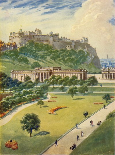 Hrad Edinburgh, c1948. od Unbekannt
