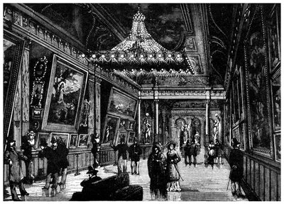 Edisonovy žárovky osvětlují newyorskou uměleckou galerii, 1882 1956 od Unbekannt