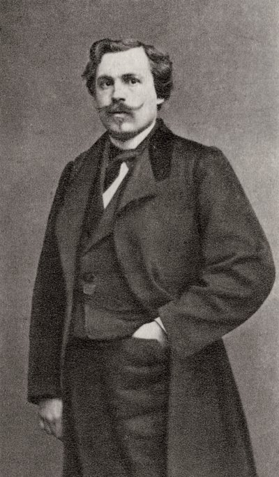 Edmond de Goncourt, francouzský autor, 1868 od Unbekannt
