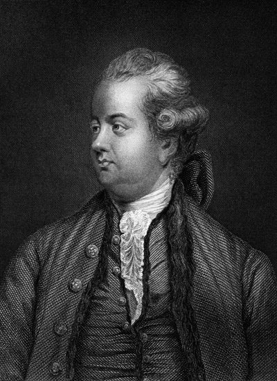 Edward Gibbon , britský historik, 19. století od Unbekannt