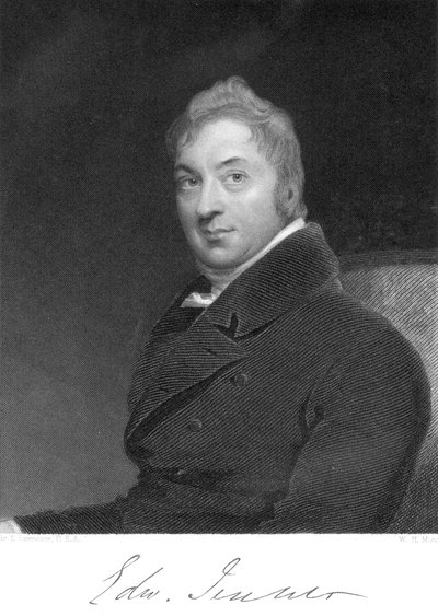 Edward Jenner, anglický lékař, 1800 od Unbekannt