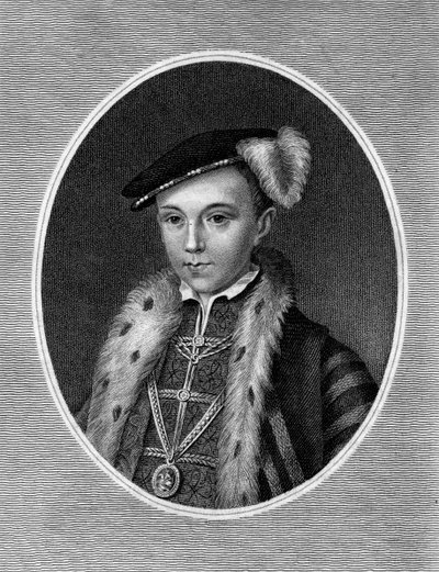Edward VI., anglický král, 19. století od Unbekannt