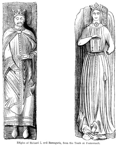 Podobizna Richarda I. a Berengaria, z hrobky ve Fontevrault Abbet, Francie od Unbekannt
