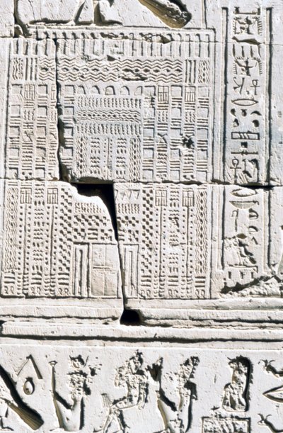 Egyptský kalendář, chrám Kom Ombo, Egypt, 2.–1. století před naším letopočtem od Unbekannt